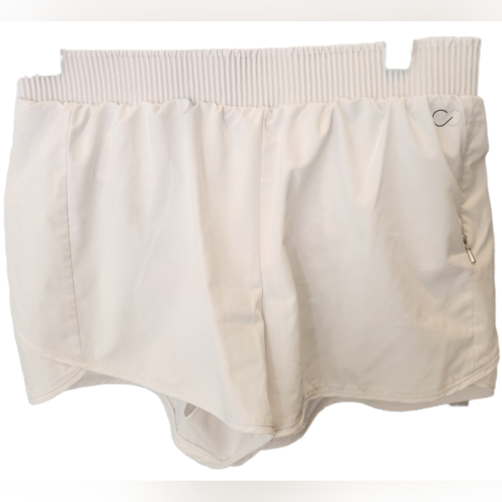 Calia white running shorts with lining